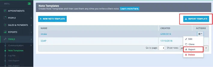 power diary new system update 2019 - note templates