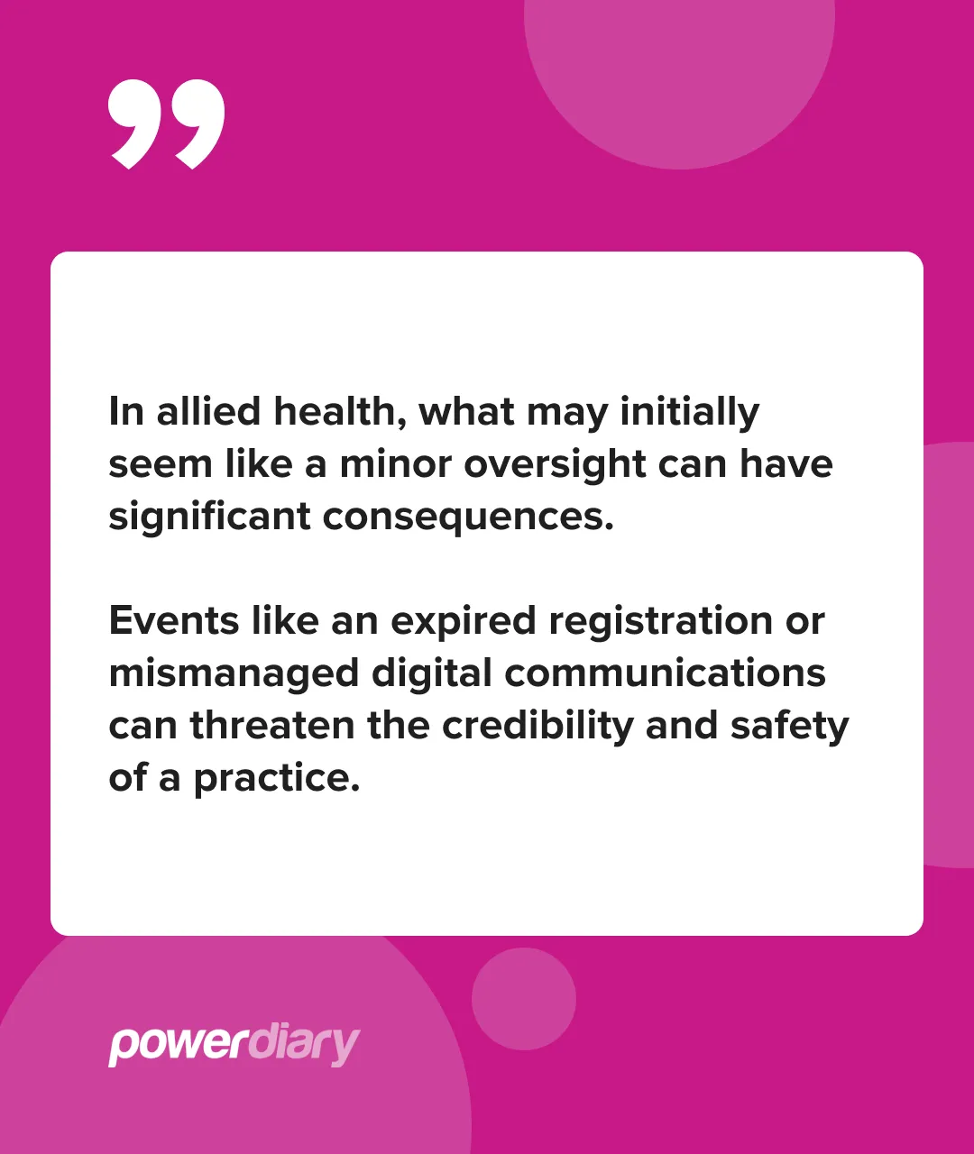Significant Consequences For Allied Health