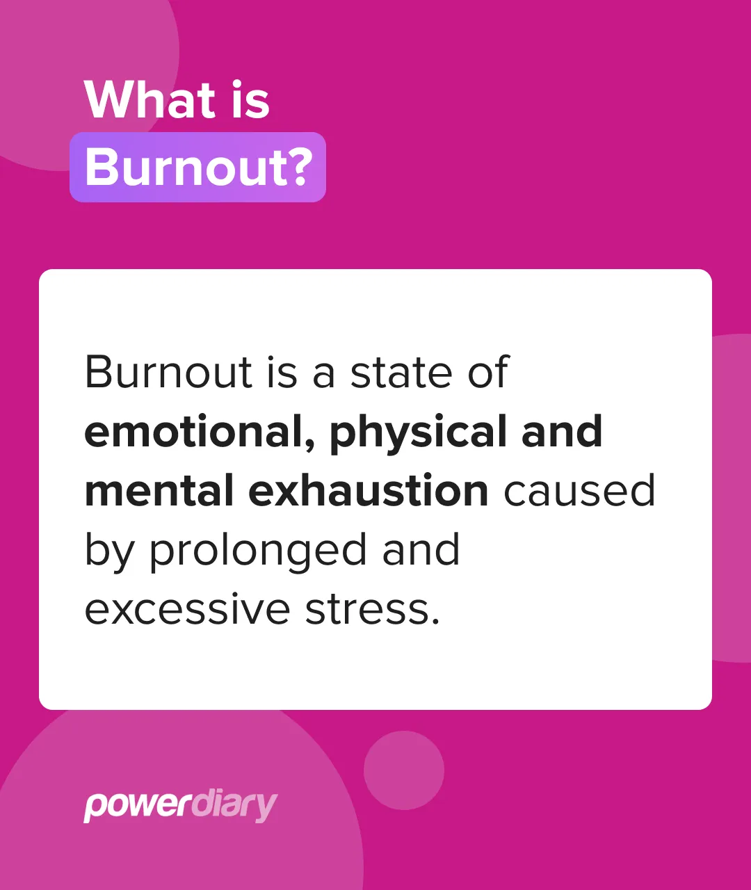 What is burnout in healthcare