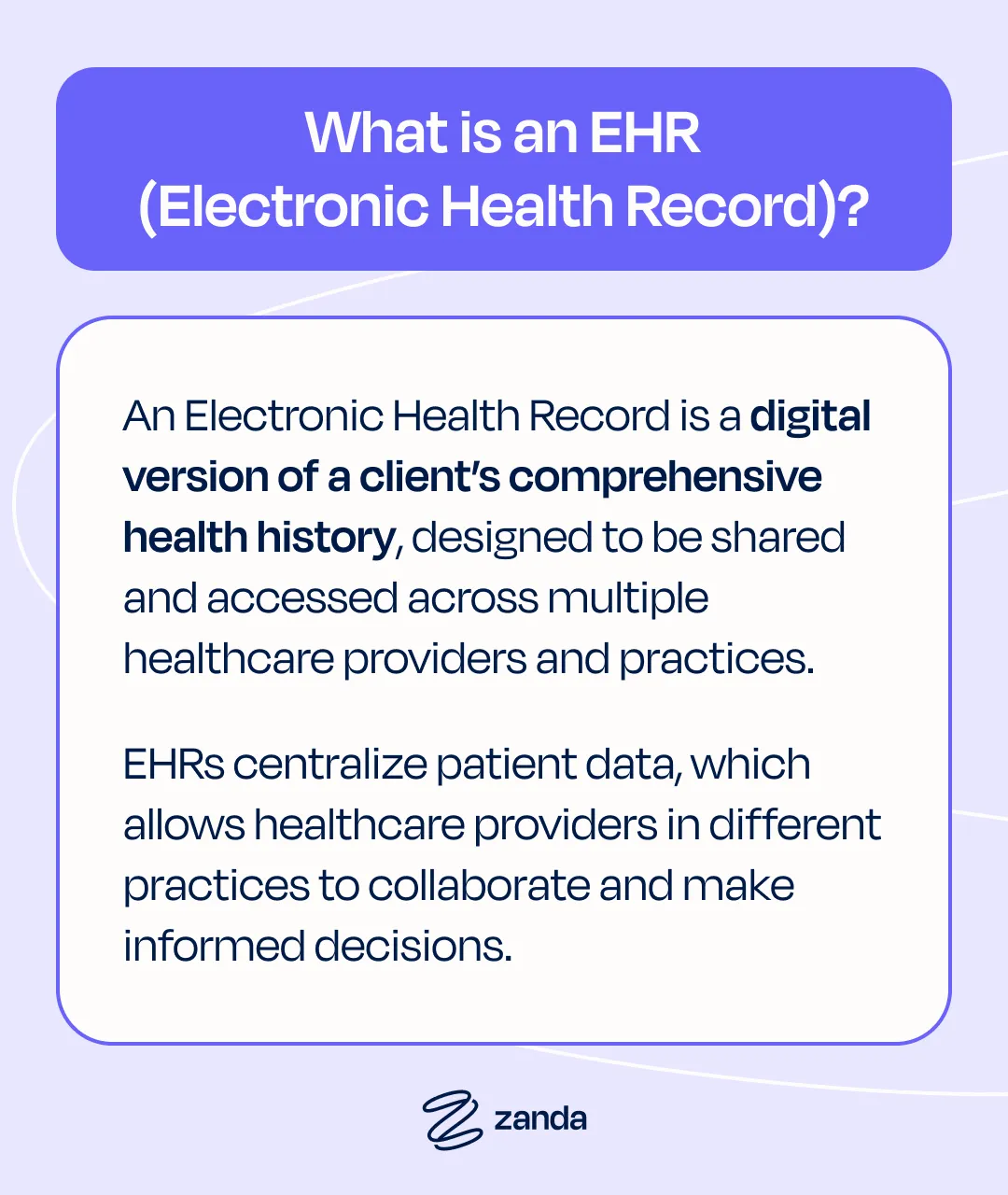 What is an EHR (Electronic Health Record)