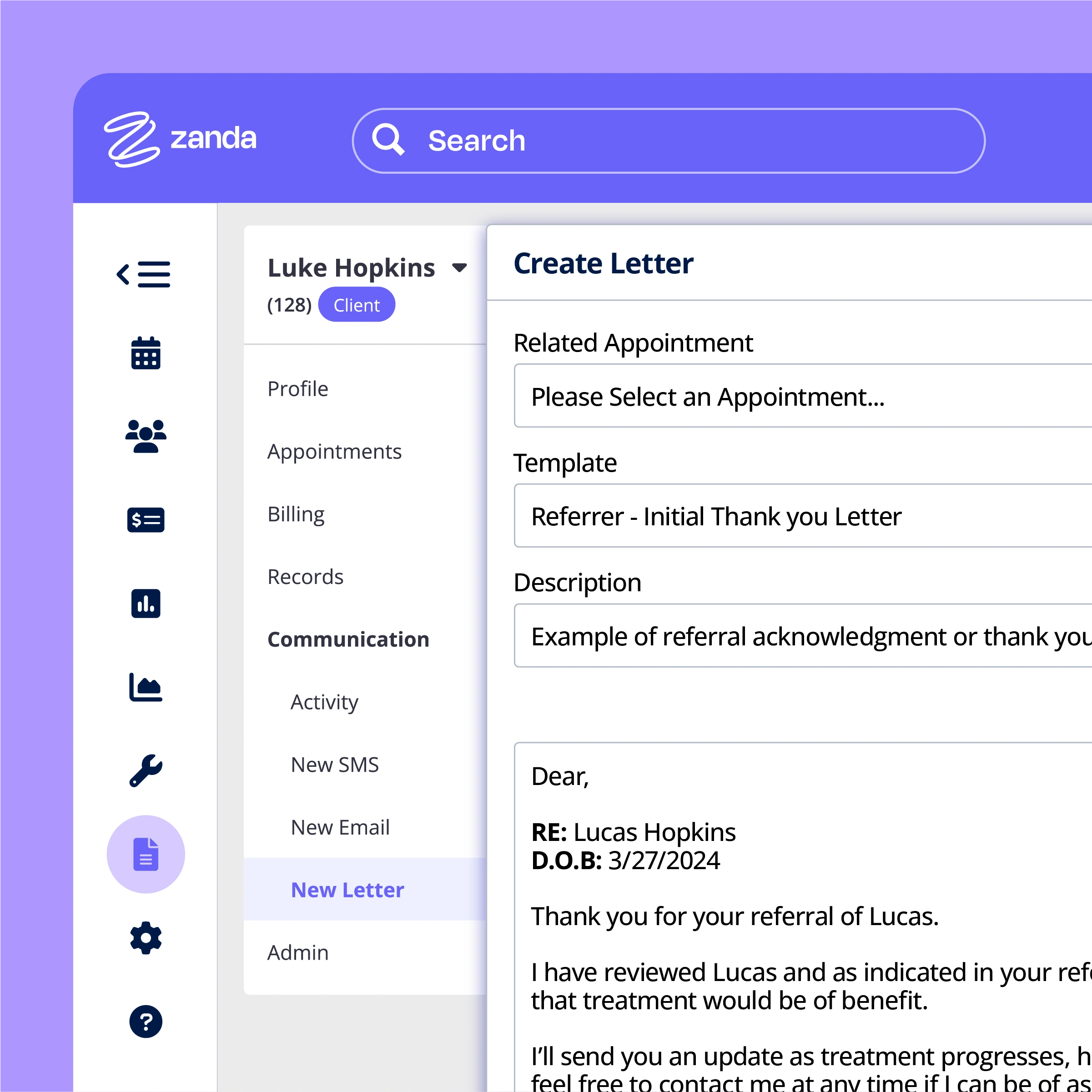 Secure online intake forms