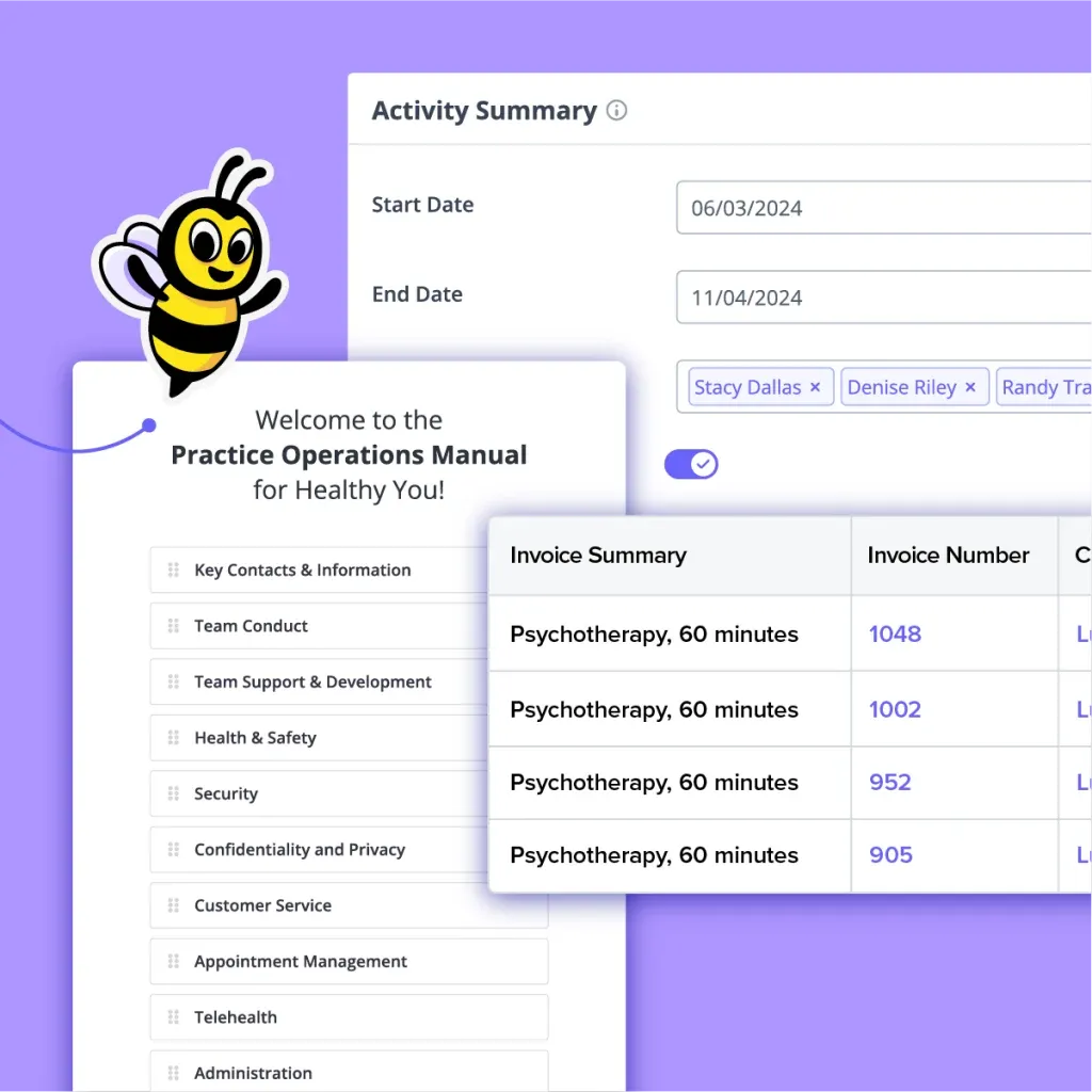 Zanda reporting and analytics dashboard for podiatry practices