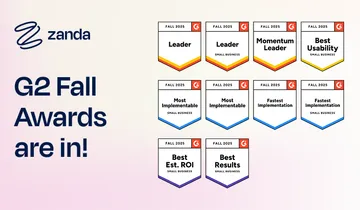 G2 Fall 2025 Awards badges: Leader, Momentum Leader, Best Usability, Most Implementable, Fastest Implementation, Best Est. ROI, and Best Results