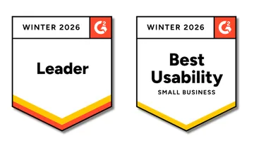 G2 Winter 2026 badges: Leader and Best Usability, Small Business