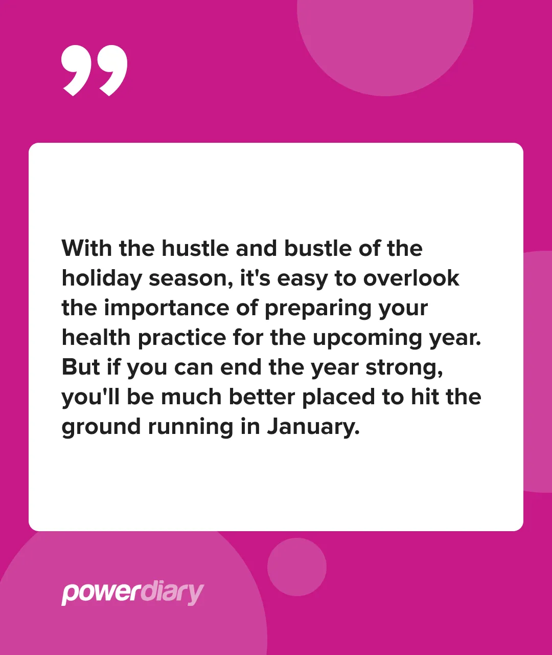 Prepare For The New Year