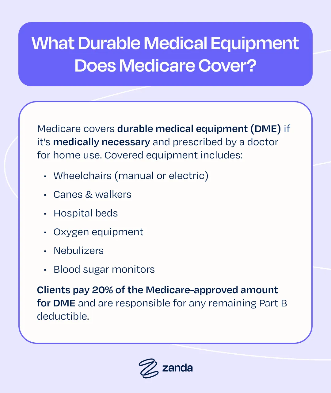 Durable medical equipment covered by Medicare