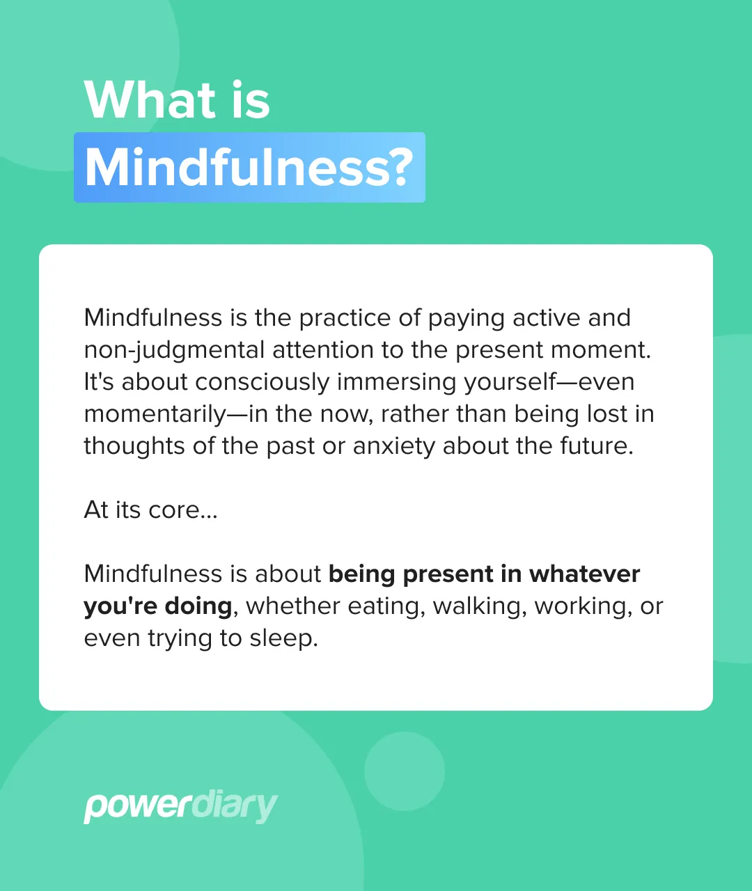 What Is Mindfulness