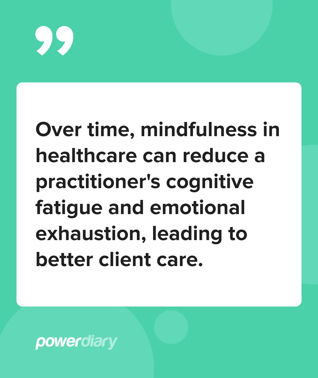 Mindfulness Reduce Fatique Exhaustion