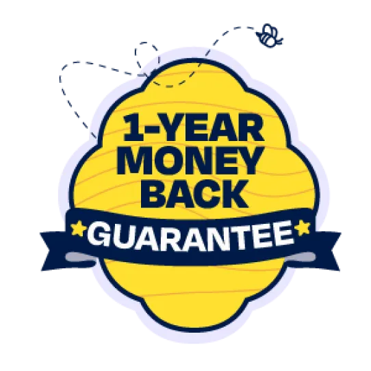 12-month 100% Money-Back Guarantee