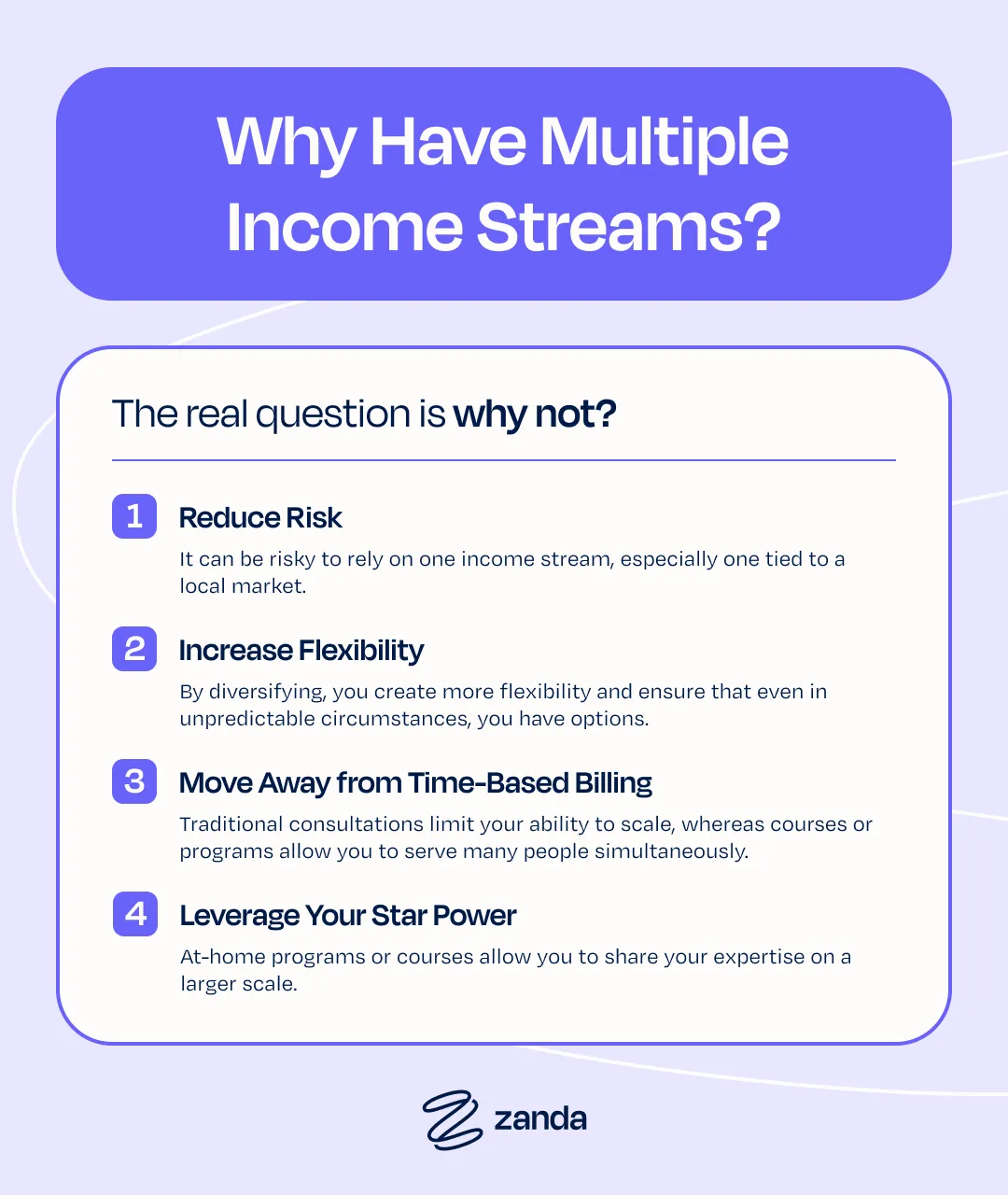 why have multiple income streams in healthcare?