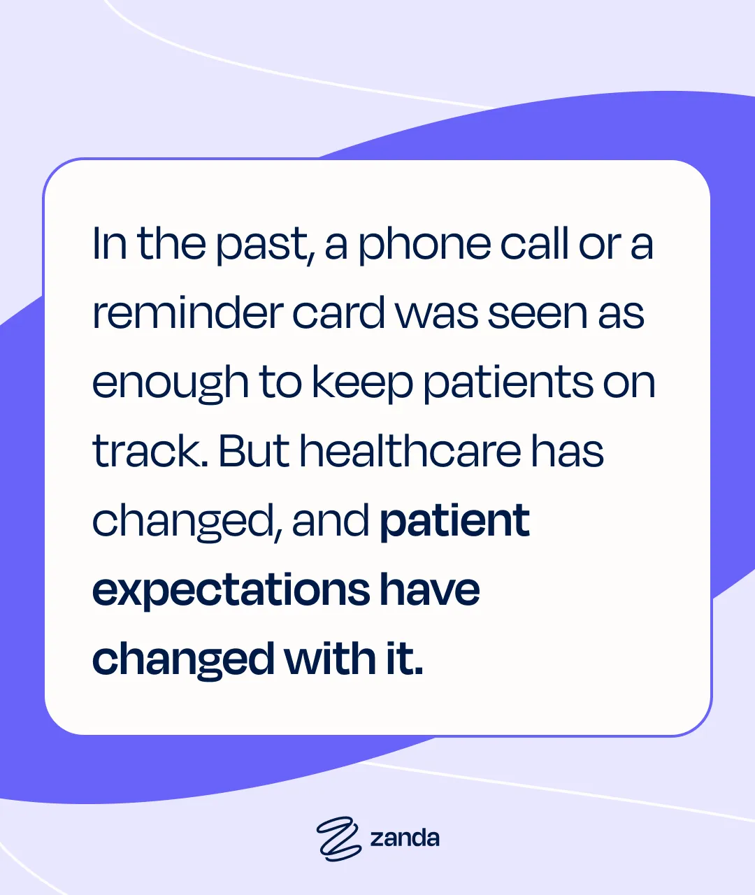 Healthcare has changed, and patient expectations have changed with it.