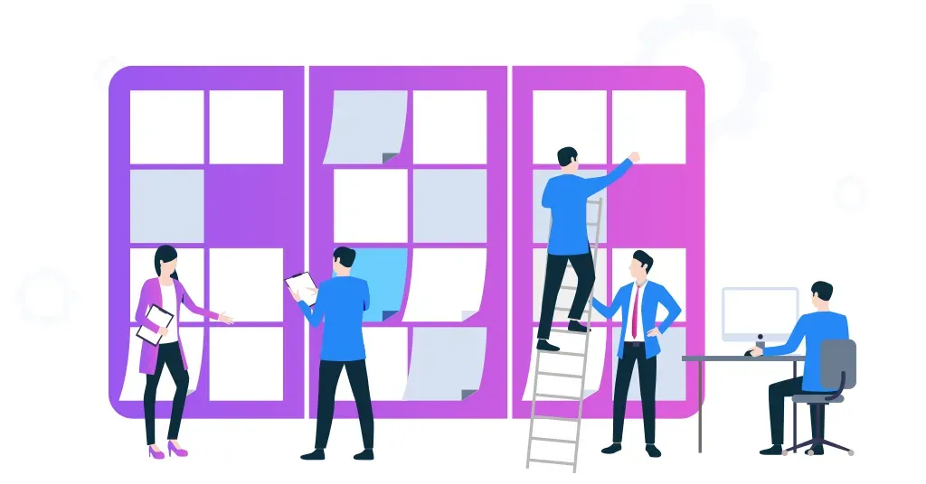 Team creating the marketing for a physical therapy practice