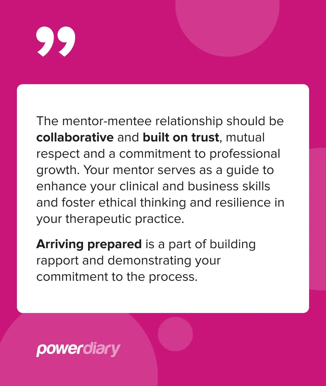 Mentor Mentee Relationship