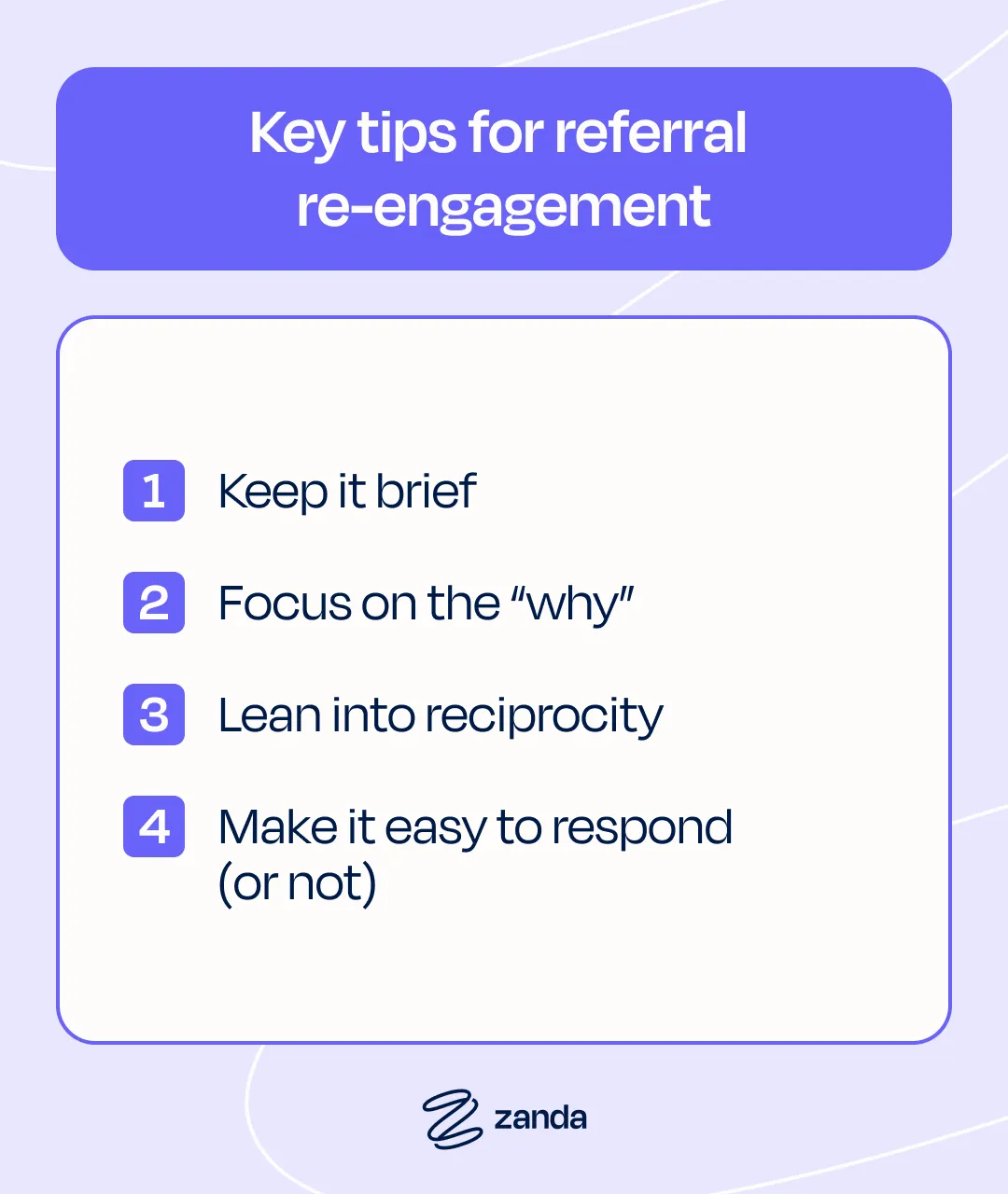 Key tips for referral re-engagement
