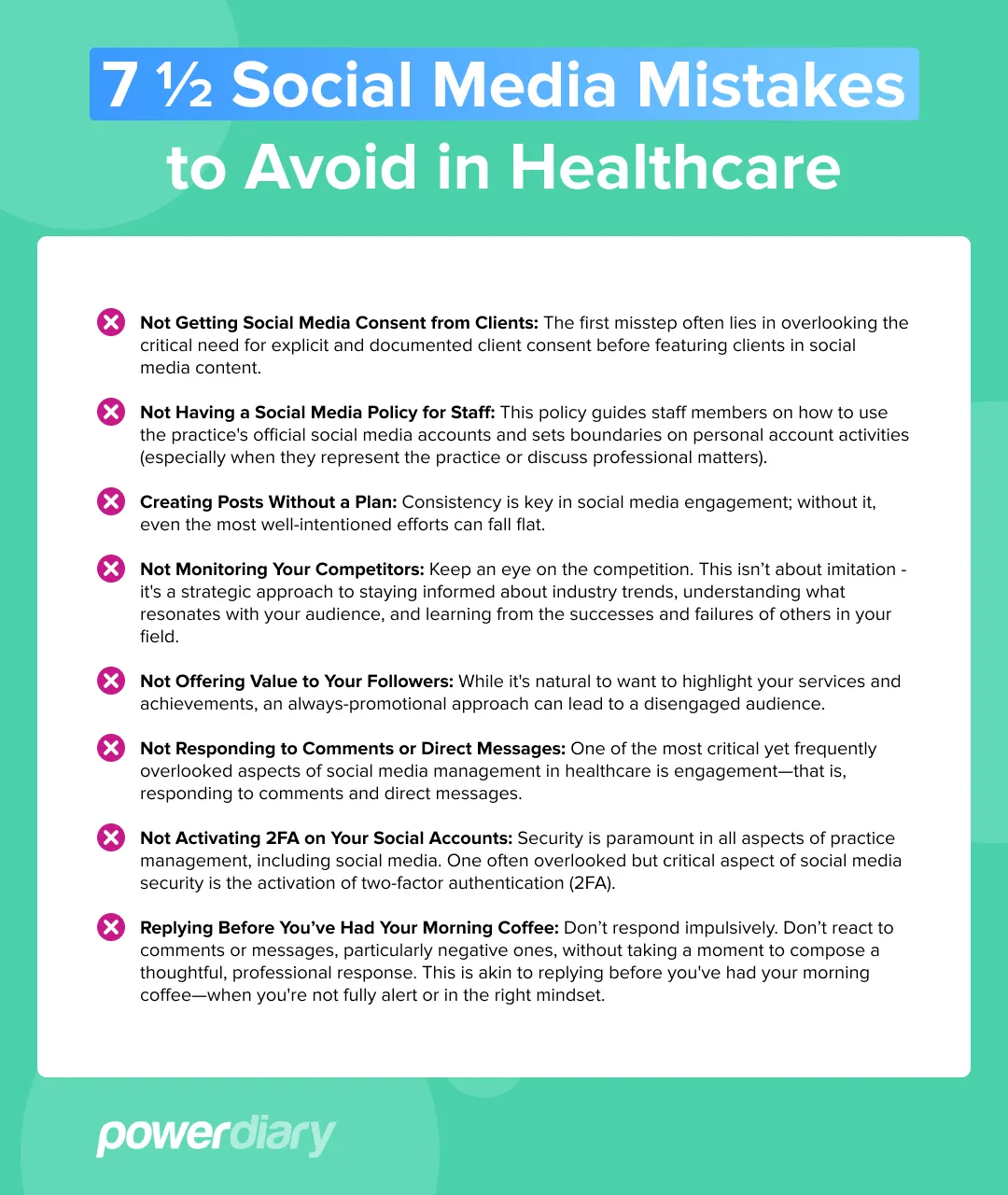 Social Media Mistakes To Avoid Healthcare