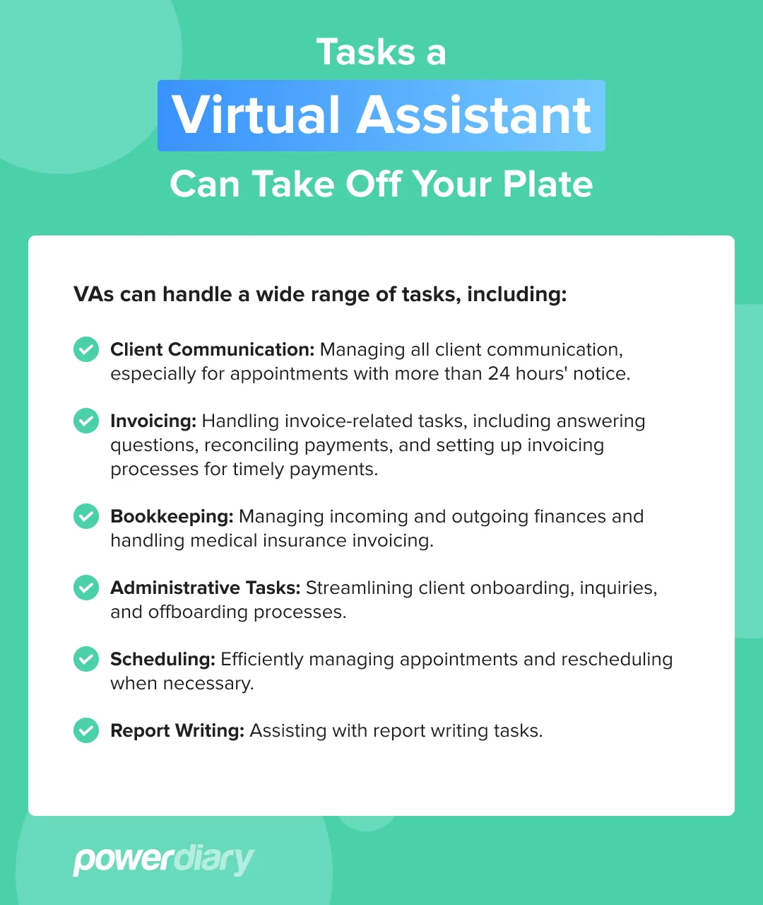 Tasks To Delegate To Virtual Assistant