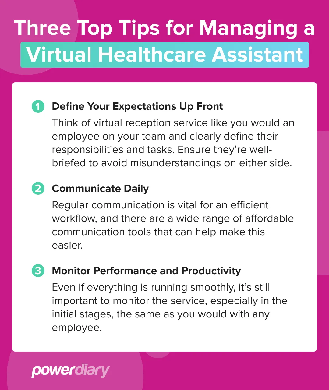 Managing Virtual Healthcare Assistant
