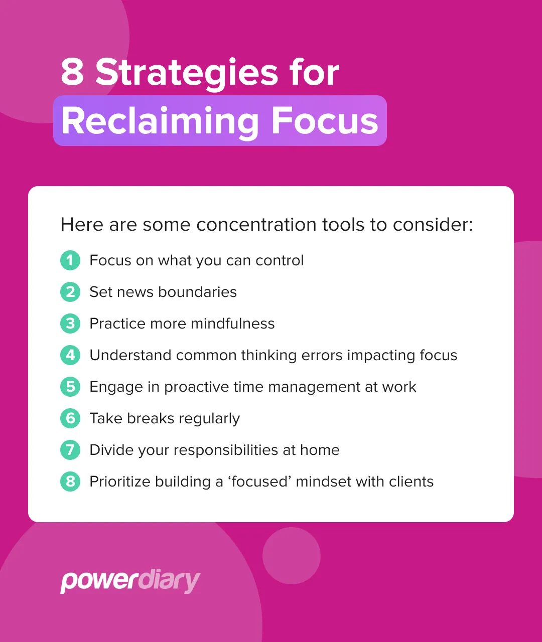 Delegating household responsibilities to improve focus