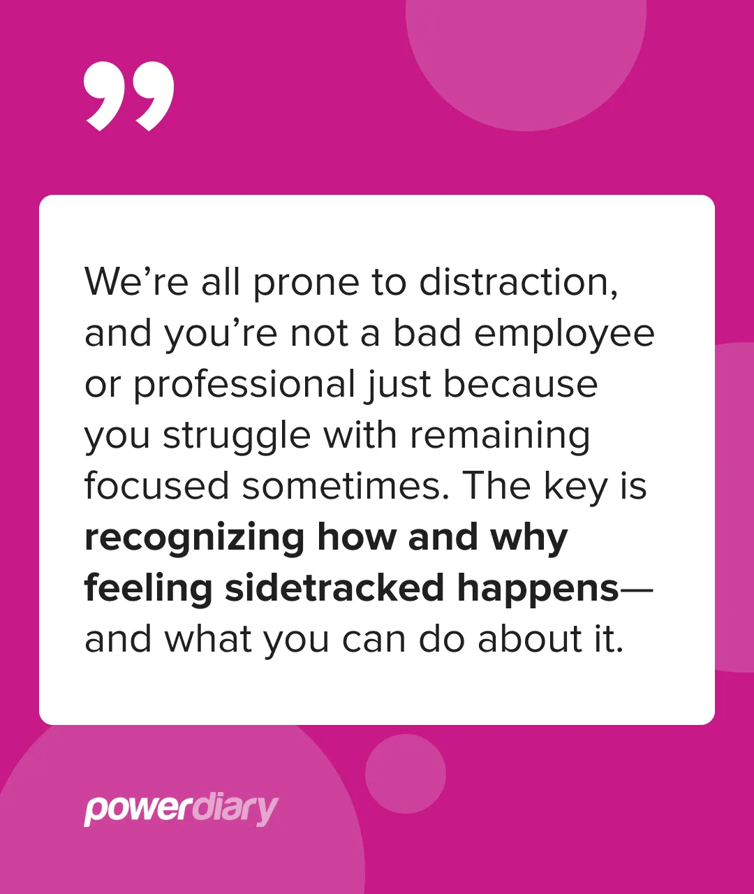 Healthcare professional implementing focus strategies