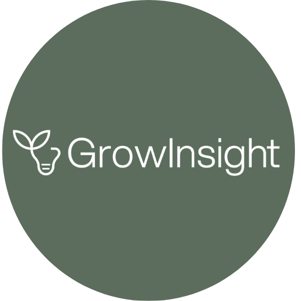 GrowInsight logo in circle