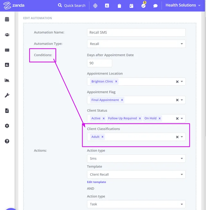 Recall automation